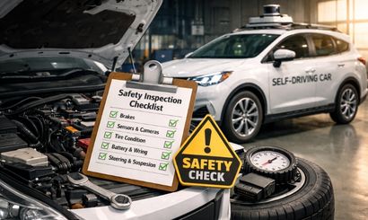 Mechanical safety check for self-drive cars